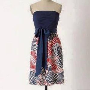 Anthropologie Odille Greetings Tea Dress